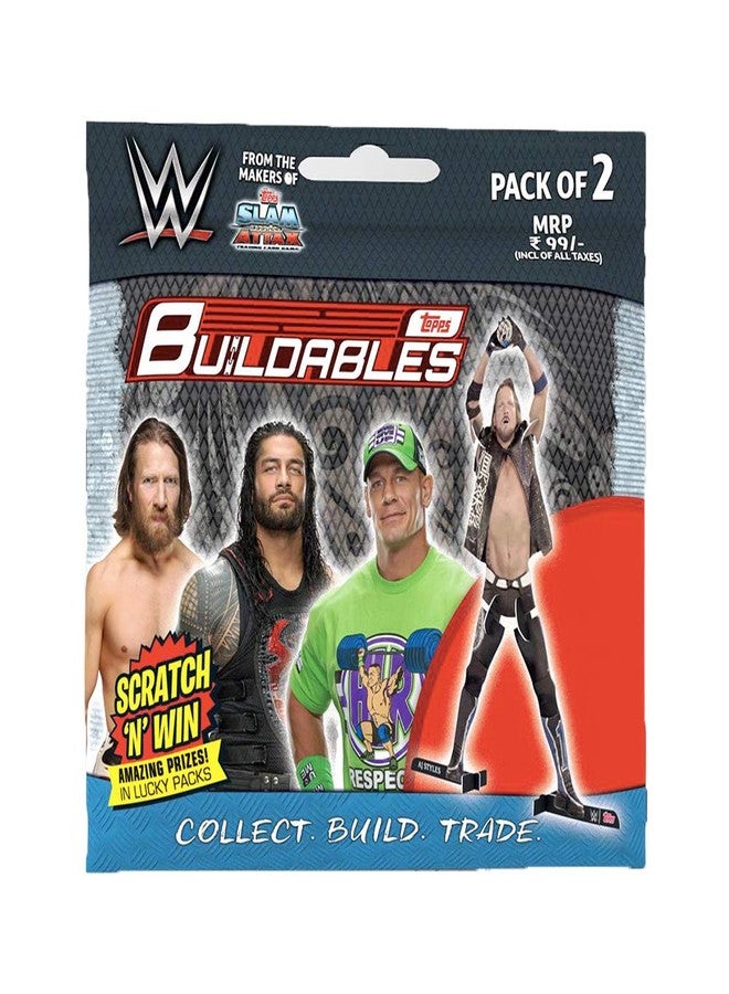 Topps India WWE Buildable, (Pack of 2)*4, Official Merchandise - Image 1